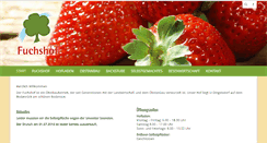 Desktop Screenshot of fuchshof.de